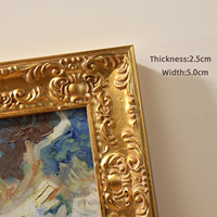 Peintures de paysages européens et de fleurs, art mural shabby chic, cadre en bois, impression sur toile de luxe pour mariage, décoration intérieure