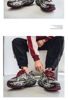 Nouvelles chaussures pour hommes, plateforme, augmentant la taille, décontractées, sportives, tendance, de marque, effet usé