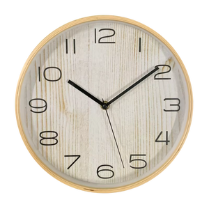 Reloj de Pared de Madera UniQ Silent Sweep con Números Romanos de 10 Pulgadas, Diseño Japandi, Elegante Reloj Decorativo para Sala de Estar - Product Image 5