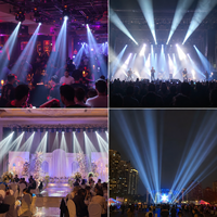 Projecteur à tête mobile 380W 18R à double prisme avec mise au point électronique DMX512 pour éclairage de scène, concerts, DJ, discothèques et mariages