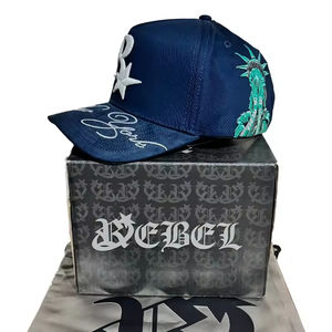 Nouvel Arrivage Casquette <span class=keywords><strong>de</strong></span> Baseball G5 Quality Innedit Rebel Hat en Daim, Style Rude Hat, à 5 Panneaux Brodés pour Hommes - Product Image 5