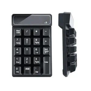 Keyboard Numerik Mini Nirkabel Eksplosif dengan Keyboard Mekanis Gantung 19 Kunci Tombol Tombol Mini Penyumbat dan Keypad Banking