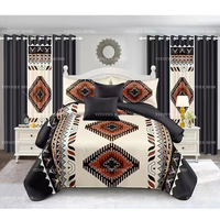 Rideaux de chambre à coucher de luxe à motif floral, ensemble de rideaux pour salon, housse de coussin de luxe, drap-housse à motif de dessin animé