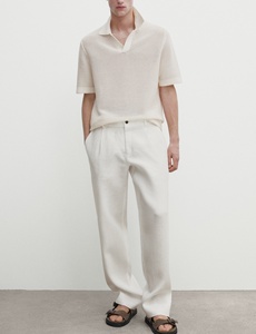 Áo Polo Nam Dệt Kim Tùy Chỉnh OEM, Áo Len Cotton Dệt Kim Lưới, Áo Len Dệt Kim Lưới Nam - Product Image 5