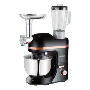 Cheftronic 3 in 1 çok fonksiyonlu mutfak robotu 5L planet tezgah mikseri mutfak makinesi blender ve kıyma makinesi ile