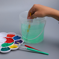 1L wadah Bucket bulat daur ulang plastik ember Drum & barel untuk kemasan Resin epoksi dan pengeras