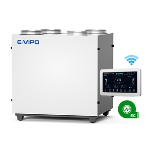 Sistema de Ventilación Vertical E-vipo ERV, Unidad de Recuperación de Calor, Piezas HVAC, 4 Salidas de Aire Fresco, Serie W, Unidad de Ventilación para Lavandería - Product Image 5