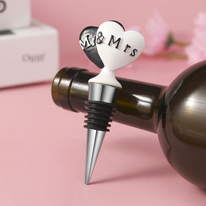 Tapón de vino Mr & Mrs, tapón de plástico para sellar botellas, regalo para fiesta de boda - Product Image 2