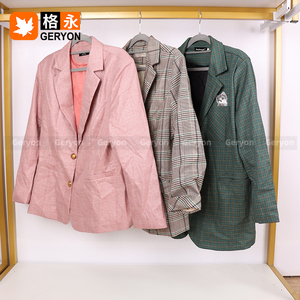 Geryon Vintage Ukay Manteau <span class=keywords><strong>de</strong></span> costume long <span class=keywords><strong>d</strong></span>'affaires pour femme, vêtements <span class=keywords><strong>d</strong></span>'occasion en gros, lots propres pour l'hiver - Product Image 2