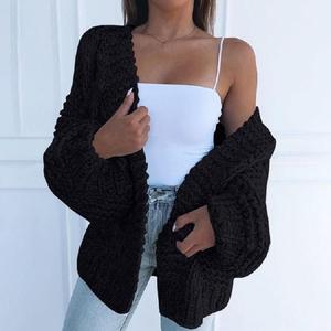 <span class=keywords><strong>Cardigan</strong></span> a Maniche Lunghe <span class=keywords><strong>Sexy</strong></span> Oversize, Cappotto Caldo Invernale da Donna - Product Image 5
