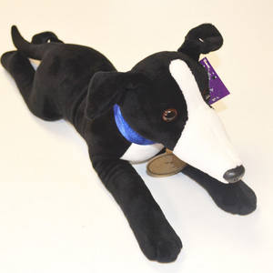 En kaliteli güvenli malzeme beyaz özel toptan greyhound peluş oyuncak köpek - Product Image 5