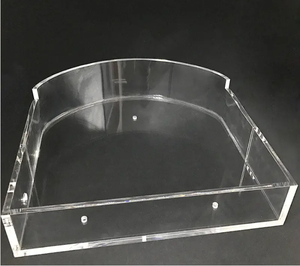 Rõ ràng Acrylic ép phun tùy chỉnh trong suốt hình Rack hiển thị nhựa thermoformed sản phẩm gia công CNC - Product Image 1