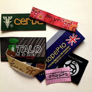 Etiquetas Tejidas de Algodón para Prendas, Etiquetas Rectangulares de Tela, Etiquetas Principales Cortadas con Láser, Impresión en Serigrafía, Lavables, para Ropa y Calzado - Product Image 1