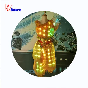 Exotic Ethnic Wind and Light Dance Costumes 1 Piece for Girls Adults Sets Performance Party Clothes for Adults Full Color