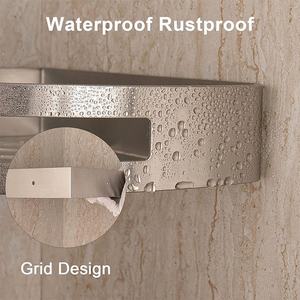 Estante de Almacenamiento Esquinero para Baño, de Acero Inoxidable 304, Montado en la Pared, Acabado Pulido, Diseño Plegable y Ajustable, Garantía de 3 Años - Product Image 2