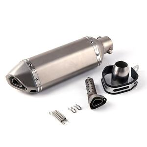 Échappement universel pour moto, système d'échappement pour Duke <span class=keywords><strong>125</strong></span> <span class=keywords><strong>MT07</strong></span> MT09 R15 Z1000 GSR750 MSX125 TNT GY6, silencieux en acier inoxydable - Product Image 3