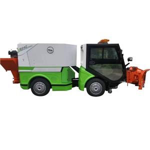 Machine de nettoyage routier industrielle à quatre roues directionnelles, balayeuses de voirie - Product Image 5