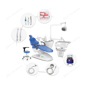 Unité de fauteuil dentaire bon marché Foshan fauteuil dentaire le moins cher avec lampe LED pour la clinique - Product Image 1