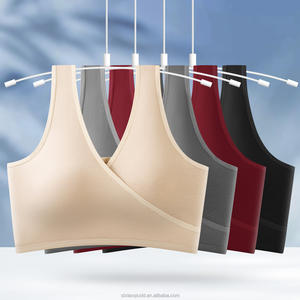 2403 # ชุดชั้นในผ้าฝ้ายแท้ดีไซน์ไขว้สำหรับให้นมบุตรหลังคลอดบุตรดีไซน์แบบสวมใส่ได้สำหรับการนอน - Product Image 3