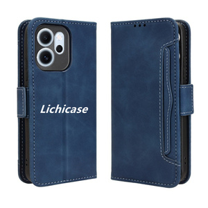 Lichicase <span class=keywords><strong>เคส</strong></span>โทรศัพท์หนัง<span class=keywords><strong>ฝา</strong></span><span class=keywords><strong>พับ</strong></span>เป็นฐานสำหรับ <span class=keywords><strong>OPPO</strong></span> F29 F29 Pro A5มีช่องเสียบการ์ดหลายช่อง<span class=keywords><strong>ฝา</strong></span>หลังมือถือแบบแม่เหล็ก - Product Image 1