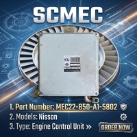 Module de commande du moteur OEM d'occasion, module ECU MEC22-850-A1-5802 KU pour Nissan Hitachi, ordinateur de moteur OEM