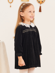 Autunno nuovo arrivo bambine abiti a righe bambino bambino bambino bambino volant camicetta 30 anni all'ingrosso fabbrica di abbigliamento per bambini - Product Image 4