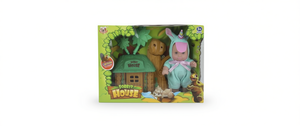Set da gioco Cryzom Forest House Baby Doll con personaggi animali in peluche per ragazze dai 3 anni in su - Product Image 1