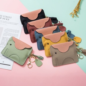 Factory Direct Girls <strong>Coin</strong> <strong>Purse</strong> Cute <strong>Elephant</strong> Design Mini Leather Card Wallet Soft Cartoon Animal <strong>Purses</strong> in Bulk Small <strong>Purses</strong> - Product Image 1