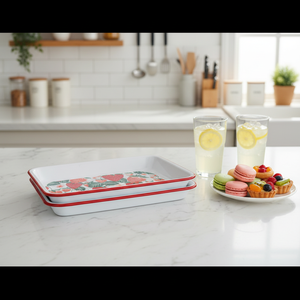 En gros : Plateau émaillé, Plat <span class=keywords><strong>de</strong></span> cuisson, Assiette à fruits, Assiette à noix, Assiette à dîner, Assiette à motifs végétaux chinois, Émail sous-glaçure, Résistant aux hautes températures - Product Image 5