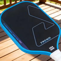 Raquette de pickleball en fibre de carbone T700 pressée à chaud, nid d'abeille 16 mm, haute qualité, légère, design de compétition, finition mate texturée, pour enfants