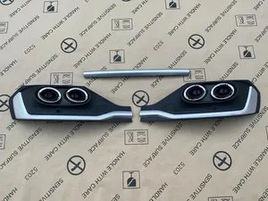 Para Audi Q5 Q5L Sportback 2020 2021 2022 2023: Protector Inferior de Parachoques Trasero con Difusor y Puntas de Escape - Product Image 4