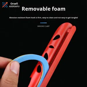 Vente en gros de canne à pêche longue à boucle universelle avec clip d'enroulement de <span class=keywords><strong>fil</strong></span> et plaque d'enroulement de ligne pour le type de bobine d'espèces de carpe - Product Image 2