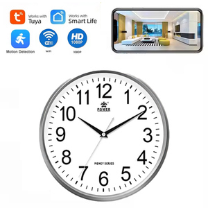 Reloj de Pared <span class=keywords><strong>con</strong></span> Cámara <span class=keywords><strong>Oculta</strong></span> 1080P HD Wi-Fi, Detección de Movimiento, Compatible <span class=keywords><strong>con</strong></span> la Aplicación Tuya - Product Image 1
