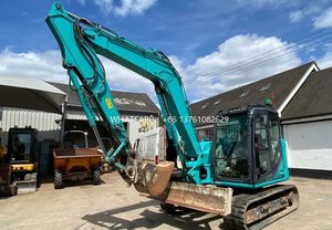 Excavadora de orugas usada Kobelco SK85 mini, barata, de segunda mano japonesa, marca famosa, buena calidad, con orugas móviles. - Product Image 3