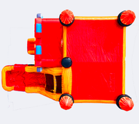 Toboggan Gonflable Commercial Géant en PVC pour Enfants, Modèle Pompier, Capacité 500-1000kg, Activités Extérieures pour Enfants, Leteng LT-569 2-3