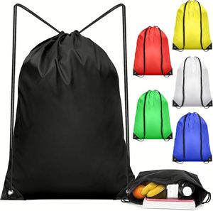 Sac à dos décontracté léger, imperméable, grand format, pliable, avec cordon de serrage et logo personnalisé imprimé pour les activités de plein air et les voyages - Product Image 1