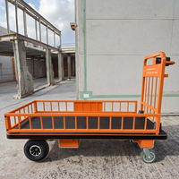 Chariot de transport en entrepôt 500kg personnalisé robuste en acier chariot à piles chariot de plage électrique