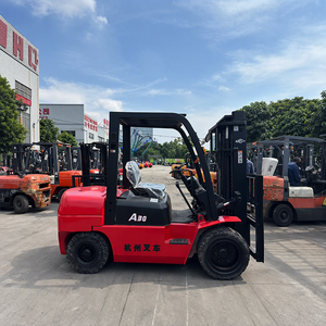 Used 3 Ton Diesel Forklift Heavy Load IC Engine Counterbalance <strong>Truck</strong> Warehouse Paved Yard - Product Image 4