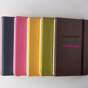Carnets de notes en cuir PU de haute qualité, format A5, style professionnel, avec bande élastique, couverture rigide, agenda A5, carnet de notes - Product Image 1