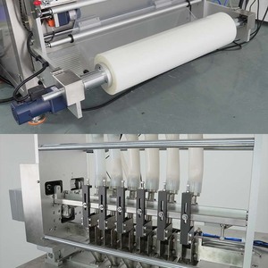 Fully Automatic Manual Multi Lanes Four Side Seal Plastic Small Pouch <b>Tea</b> Bag Wrapping Packaging <b>Machine</b> - Product Image 4