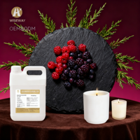 Huile parfumée synthétique à la framboise pour bougies DIY, dentifrice, savon pour les mains, gel douche, lessive - Emballage plastique personnalisable