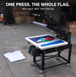 Presse à chaud grand format XTEK 100x80cm pour sublimation, transfert thermique pour t-shirts, taies d'oreiller, drapeaux et bannières - Product Image 4