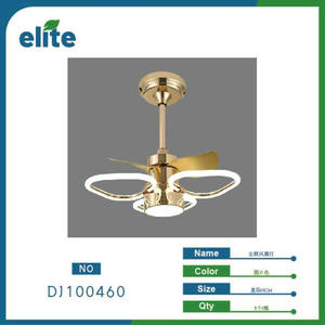 Stile nordico moderno LED ventilatore da soffitto Design europeo 60W motore a corrente continua ABS corpo lampada dimmerabile 110V telecomando per la decorazione della casa - Product Image 1