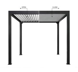 Pérgola de Aluminio con Motor y Techo de Láminas Ajustables, Precio de Fábrica - Product Image 5