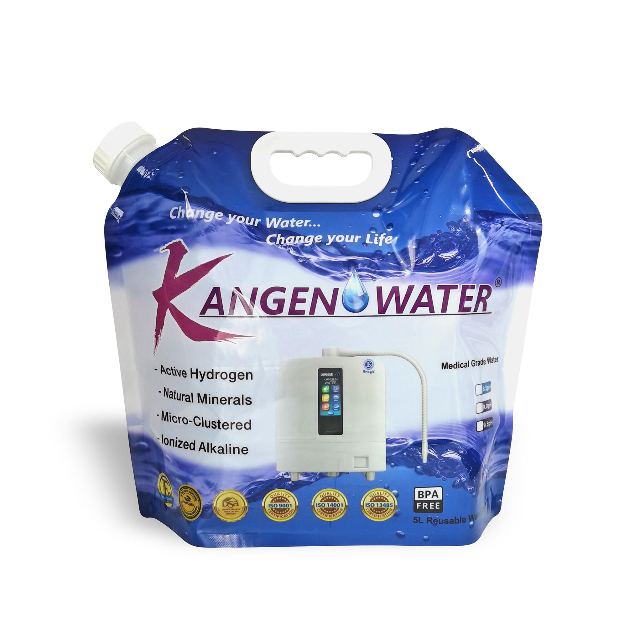 ถุงน้ำเครื่อง Kangen สีม่วง