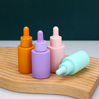 30ml Milchglas-Serum-Tropf flasche leer bunt gefärbt für kosmetische ätherische Öle Langlebige Glasflaschen