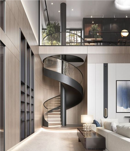 Foshan Factory Best <strong>Price</strong> Indoor Spiral <strong>Staircase</strong> Structure/Small Space Galvanized Steel <strong>Center</strong> <strong>Beam</strong> Spiral Stair - Product Image 1