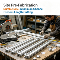 Profilé linéaire encastré en aluminium 6063 durable, support de fourniture en gros pour les projets de construction