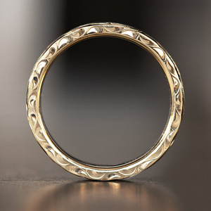 Anello Elegante con Texture Floreale in Rilievo, Stile Etnico Fresco, Gioielli da Donna alla Moda per Uso Quotidiano, Regalo - Product Image 5