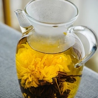 Thé en boule artisanal à base de thé blanc, motif chrysanthème, favorisant le bien-être corporel et mental, adapté aux peaux sensibles, directement de l'usine, prise en charge OEM